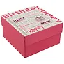 Подарочная коробка «Happy birthday», розовая, большая
