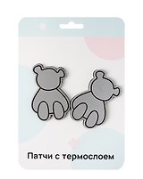 Нашивки Мишки светоотражающие (термонаклейки)