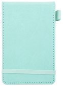 Записная книжка «Joy Note. Ментоловый» А6, 50 листов в линейку, экокожа, Listoff - 0