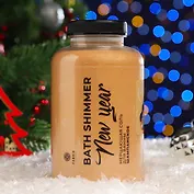 Новогодняя соль для ванны мерцающая с шиммером Шампанское (банка) (550 г)
