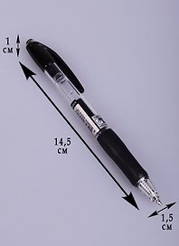 Гелевая ручка черная 0,7 мм, Crown