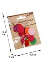 Фетровые кружочки микс, 2,4см, 30 шт (D26001244)