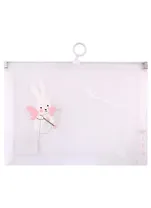 Папка на молнии А5 "Милый кролик" пластик, ассорти