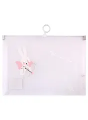Папка на молнии А5 "Милый кролик" пластик, ассорти