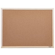 Доска офисная пробковая 45*60см, деревянная рама, Hatber