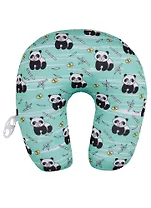 Подушка на шею антистресс «Панды с бамбуком», (35х35 см) - 0
