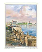 Постер Виды Санкт-Петербурга Стрелка В.О. м/ф, 14*18см [ХА60-036]