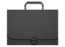 Портфель пластиковый А4 "Matt Classic", черный, ErichKrause 