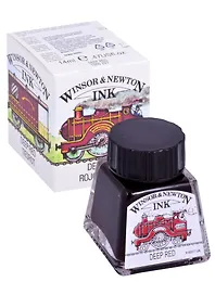 Тушь художественная Winsor&Newton, 14 мл, насыщенная красная