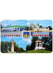 Магнит Кострома Коллаж-герб (винил)