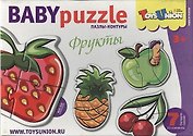 Пазлы-контуры «Фрукты», Baby Puzzle, 7 штук