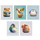 Тетрадь в клетку Listoff, "Кругляши", 48 листов, в ассортименте