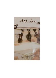 Кулоны в асс.1 Подвеска Ажурный листочек (QA 1614) (14021114) (упаковка)