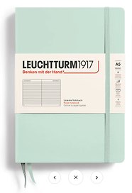 Книга для записей «Medium. Мятный», А5, 125 листов, линованная, твердая обложка, Leuchtturm1917