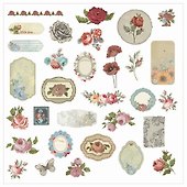 Наклейки для скрапбукинга и декора Розы, ОСТРОВ СОКРОВИЩ 662266 - 1