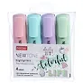 Текстовыделители 4 цвета "Newtone Pastel", Hatber