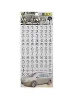 Набор д/творчества Стразы-цифры (1461-8B/4) (белые)