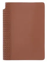 Ежедневник недат. А5 160л "Сариф" бежевый, иск.кожа, тв.переплет, перфорация, место для ручки, офсет, справ.мат-лы, закругл.углы, ляссе, инд.уп