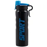 Бутылка неон Sport (черная) (металл) (750мл) (12-16107-S302-C20)
