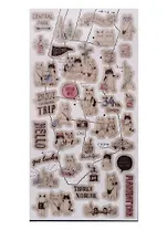 Наклейки бумажные Кошачья прогулка 17046