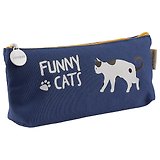 Пенал на молнии «Кошка: funny cats», 20 х 8 см