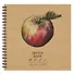 Скетчбук 190*190 30л "DRAFT and CRAFT. Apple", 180г/м2, обложка крафт картон, евроспираль - 0