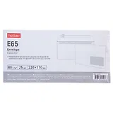 Конверт Е65 (110*220) 25 штук 80г,окно справа, Hatber