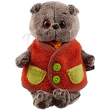 Мягкая игрушка Басик в меховом жилете (19 см) (Ks19-166)