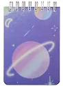 Блокнот А7 70л лин. "Planets" пласт.обл., спираль, инд.уп., ассорти