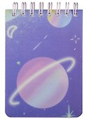 Блокнот А7 70л лин. "Planets" пласт.обл., спираль, инд.уп., ассорти - 0