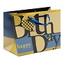 Пакет А3 31*42*12 "Happy BirthDay" нейтр., бум.мат.ламинат