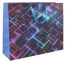 Пакет А3+ 40*50*15 "Неон линии" нейтр., бум.мат.ламинат