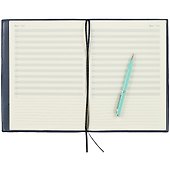 Ежедневник недатированный "ПВХ", А5+, 120 листов, синий с черным - 2