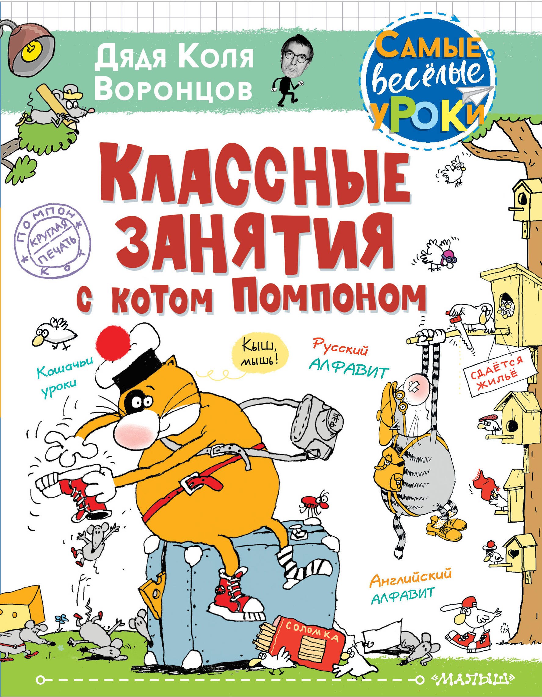 Юмор Классные занятия с котом Помпоном