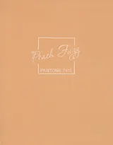 Книга для записей А5+ 96л кл. "Peach Fuzz" интеграл.перепл., матов.ламин., выб.лак.