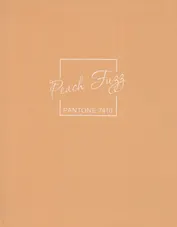 Книга для записей А5+ 96л кл. "Peach Fuzz" интеграл.перепл., матов.ламин., выб.лак.