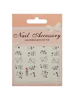 Наклейка декоративная на ногти 1 Кошки 2 70*100 (Nail Accessory) (3+)