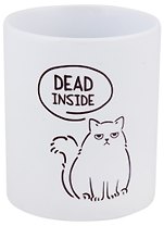 Кружка "Котик dead inside", 330 мл