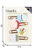 Набор Скрепки-закладки Snacks (4 шт) - 1