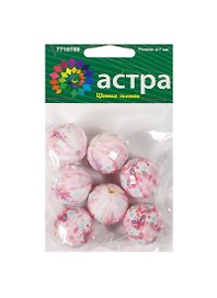 Бусины пластиковые Акварель (3465) (7710775) (d=20мм) (7шт) (упаковка)