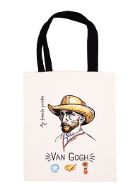 Сумка-шоппер My favorite painter Ван Гог бежевая, текстиль 40см.*32см.