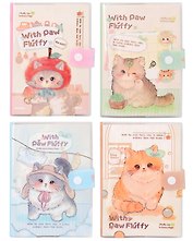 Книга для записей А5 "Fluffy Joy" ПВХ обложка, с застёжкой, 128 л., в ассортименте