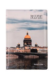 Обложка для паспорта СПБ Исаакиевский собор (ПВХ бокс) (ОП2025-448)