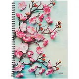 Тетрадь в клетку Listoff, "Вишня в цвету", А4, 96 листов