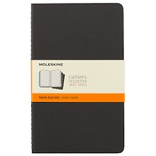 Набор книг для записей Moleskin Cahier Journal Large, 3 штуки, чёрные, 40 листов, А5