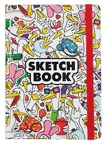 Скетчбук А5 80л " ГУСЬ" 100г/м2, тв.обложка, выб.лак, резинка, мат.ламинация