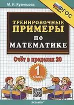Тренировочные примеры по математике. 1 класс. Счет в пределах 20
