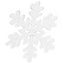 Наклейка новогодняя Снежинка (белая) (15х15)
