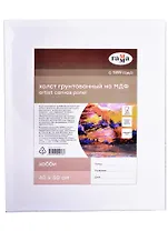 Холст на МДФ "Хобби" 40*50см, 100% индийский хлопок, 250 г/м2, мелкое зерно, Гамма