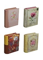 Сувенир, Шкатулка жестяная Книга (в ассорт.) (11х9,5х3) (MK)